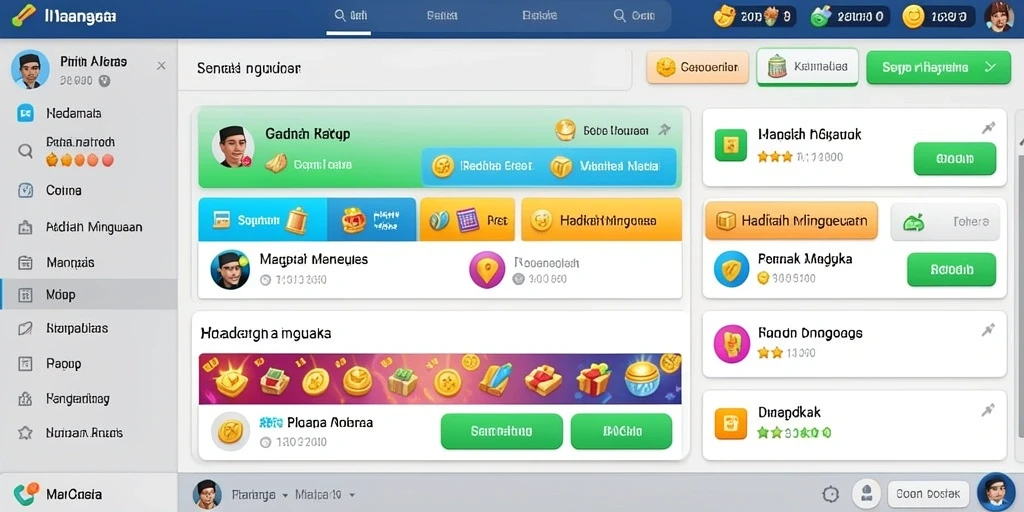 hp777 - Screenshot menunjukkan komunitas aktif dan interaksi pemain.